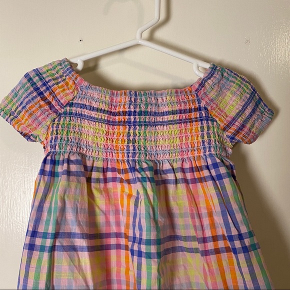 Gap 2T Smocked Madras Dress - Picture 2 of 5